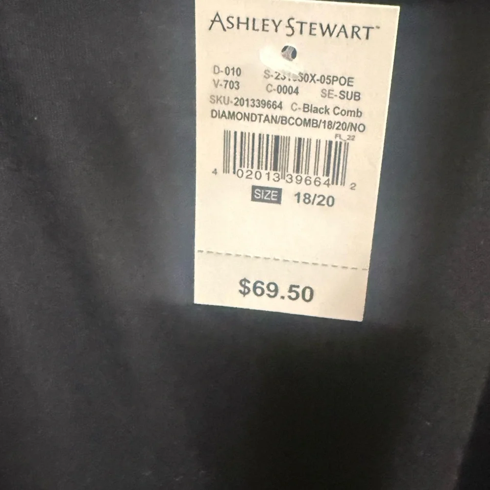 Ashley Stewart Black Tank Top Maxi Dress with Tribal Print Skirt - Picture 4 of 6